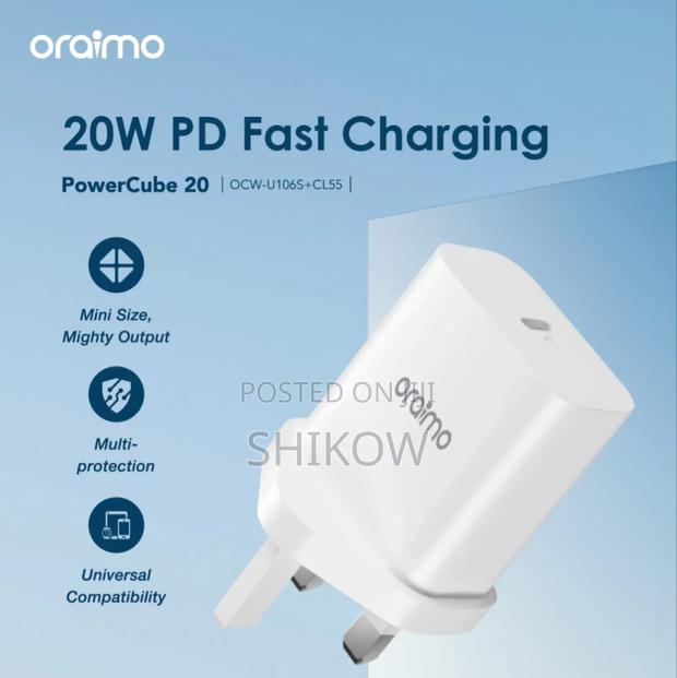 Oraimo 20w Powercube 20 iPhone ( U106s+Cl54)