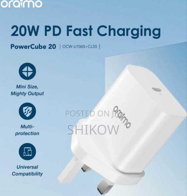 Oraimo 20w Powercube 20 iPhone ( U106s+Cl54) - thumbnail 2