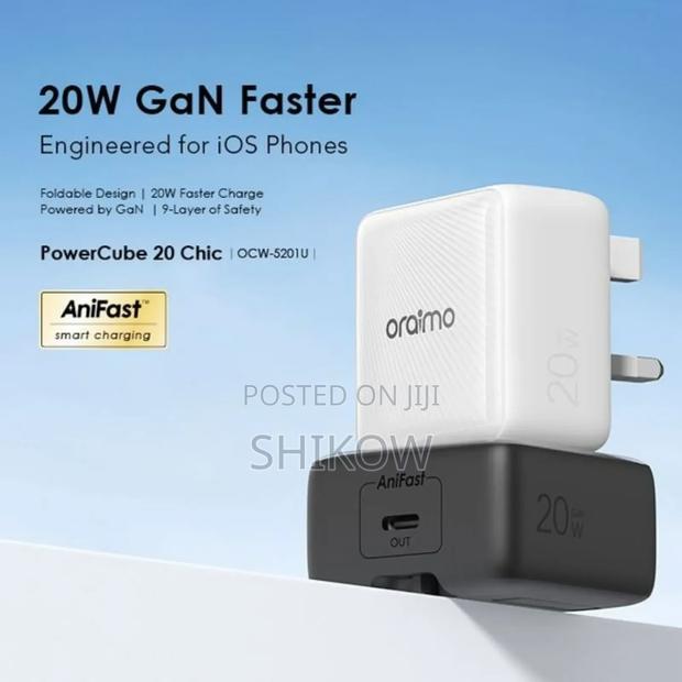 Oraimo Powercube 20chic 20w Gan iPhone (Ocw 5201u+L) - main view