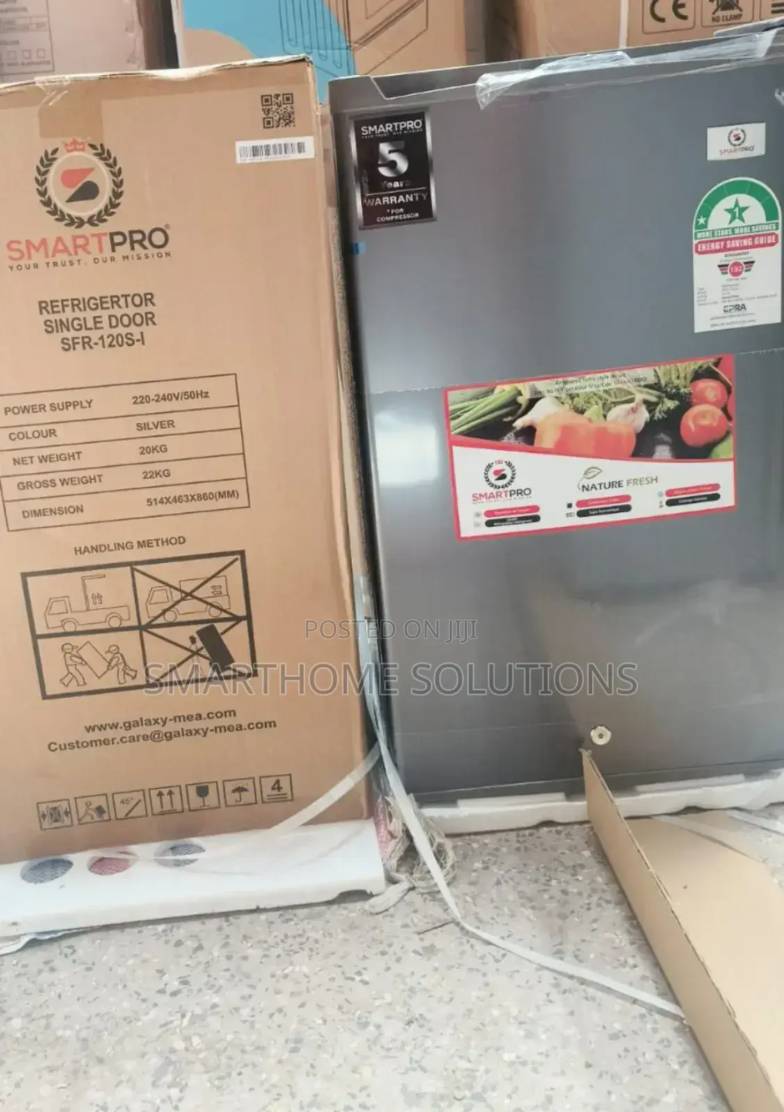 Smart Pro One Door Refrigerator 90 Litres Silver/Sr-90