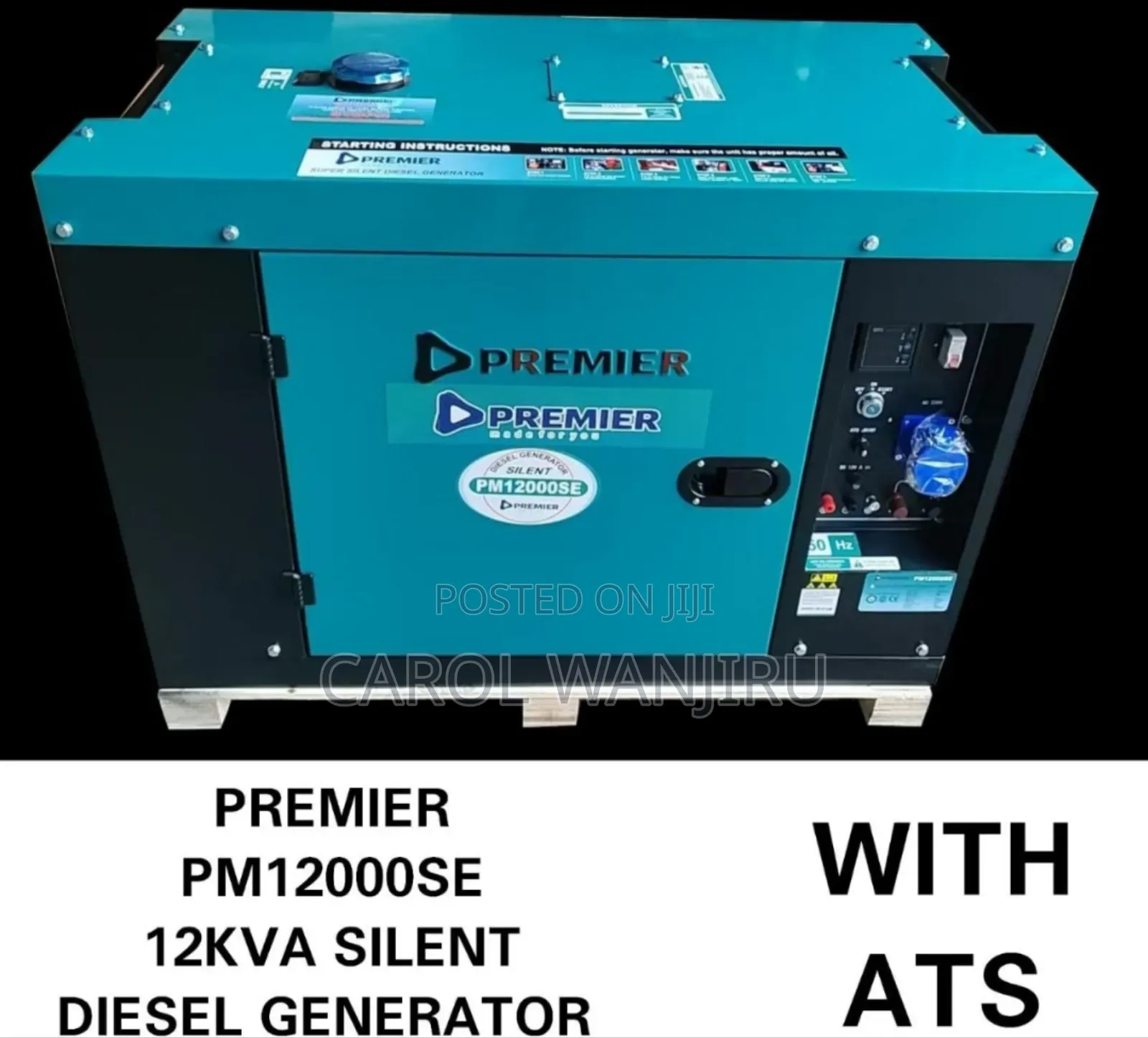 12kva Generator With Ats /10kva Premier Silent Generator