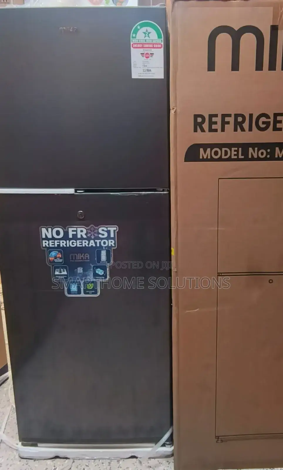 Mika 202litres No Frost 2 Door Refrigerator M/202l-DDR