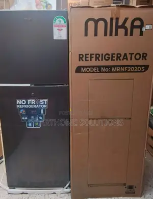 Mika 202litres No Frost Two Door Refrigerator Greym/202l-DDR