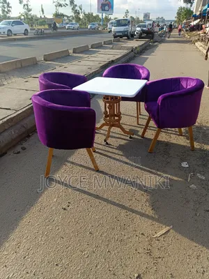 Vip Restaurant Set With Purple Seats 