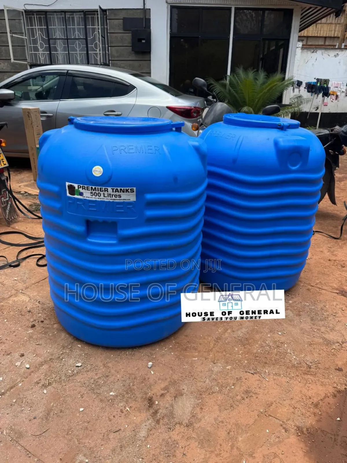Blue Heavy Duty Storage Plastic Water Tank