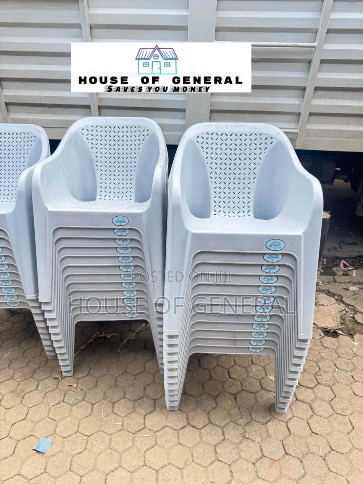 Gray Chair Strong and Stable Skyplast Plastic Chair