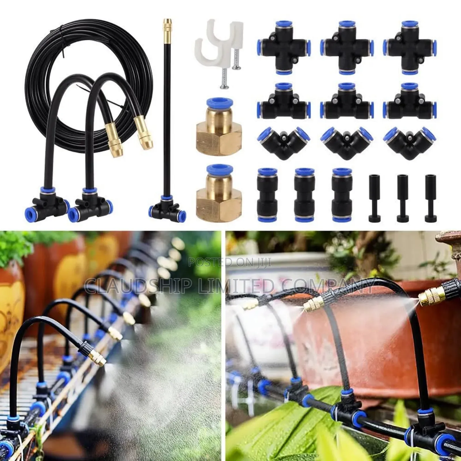 6 Mm Brass Nickle Misting and Pneumatic Connectors