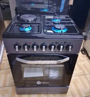 Nunix 60 by 60 Cooker With Electric Oven 3g+1e Electric