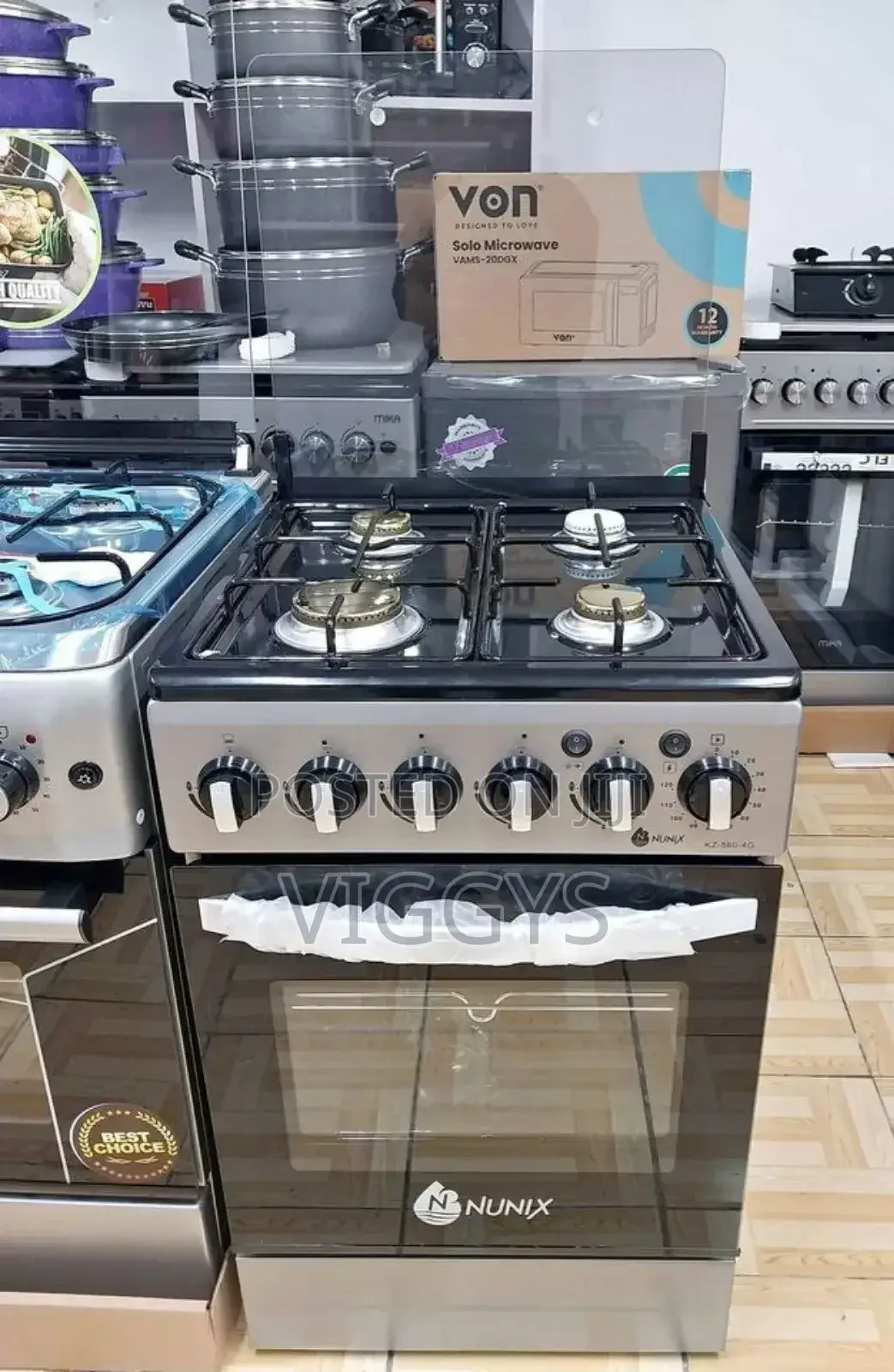 Nunix 50*55 Full Gas Free Standing Cooker. ?.