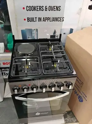 Nunix 50 by 55 Free Standing Cooker With Oven .