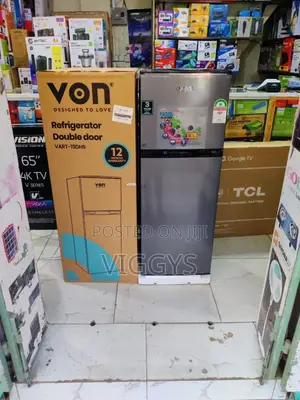 *Von Fridge 136litres Double Door Fridge 