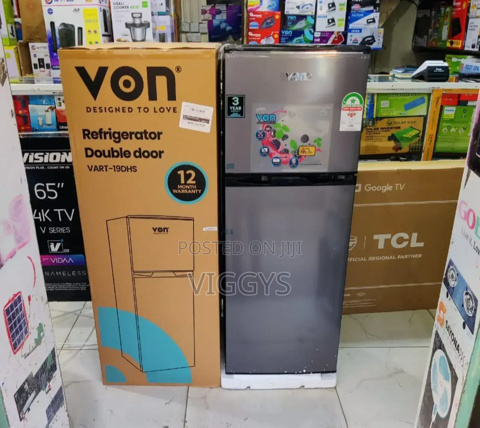 Von Hotpoint 138 Litee Double Door Fridge. .N.