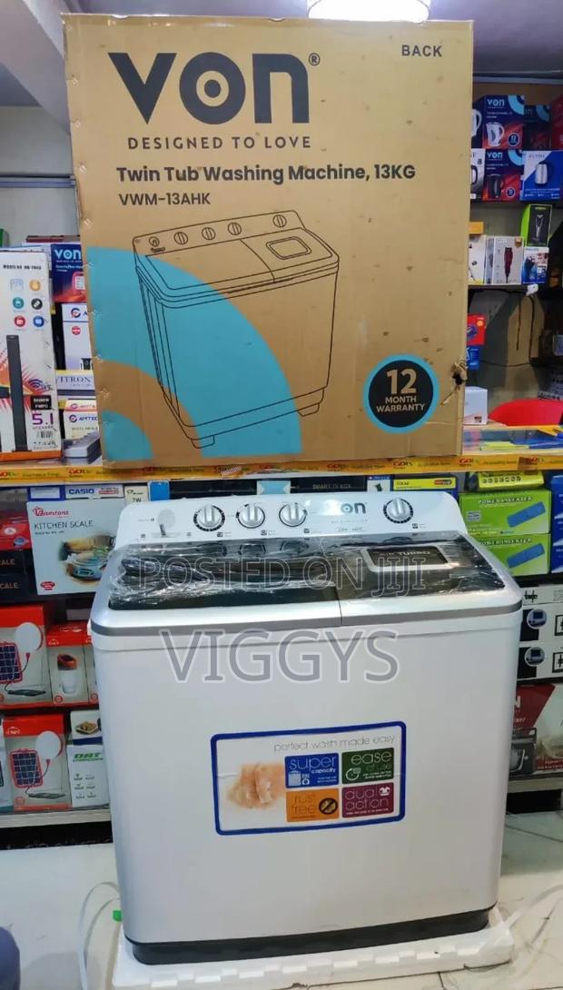 Von 13 KGS Washing Machine, Twin Tub at .