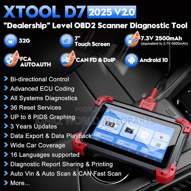 Xtool D7 Bidirectional Obd2 2025 Car Scanner Diagnostic Tool - thumbnail 3