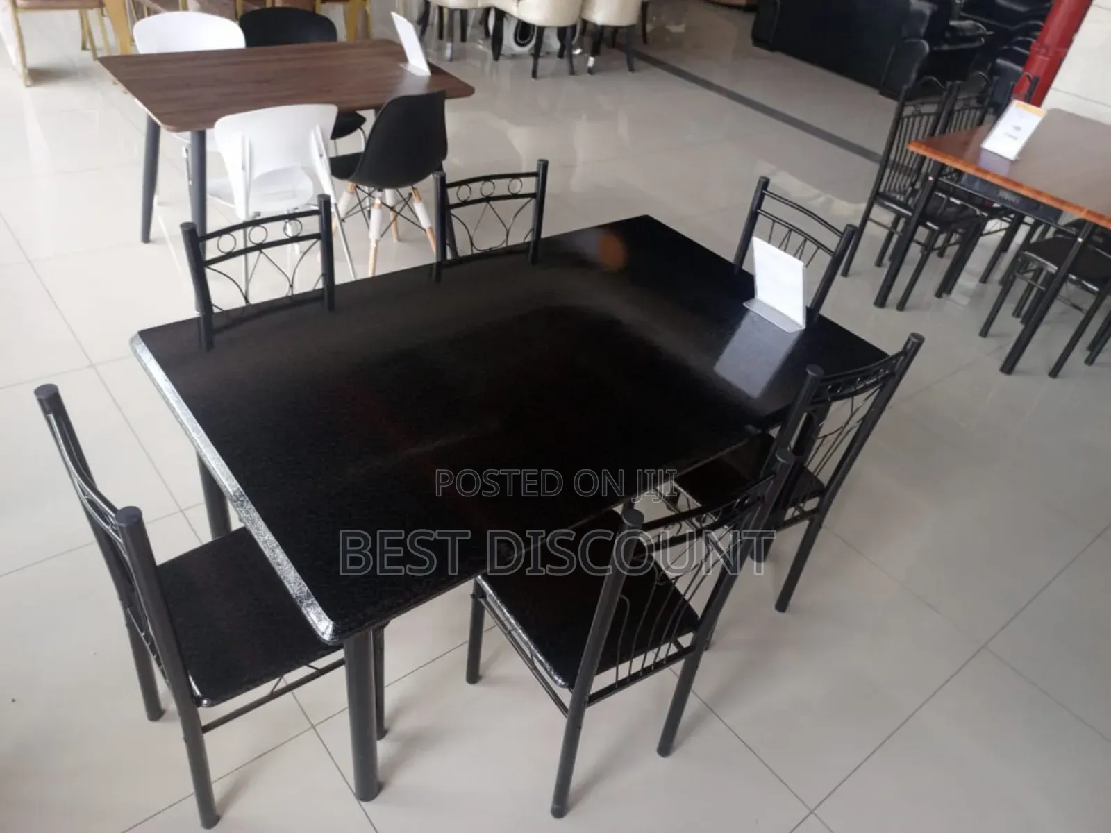 Black Wooden Dining Table