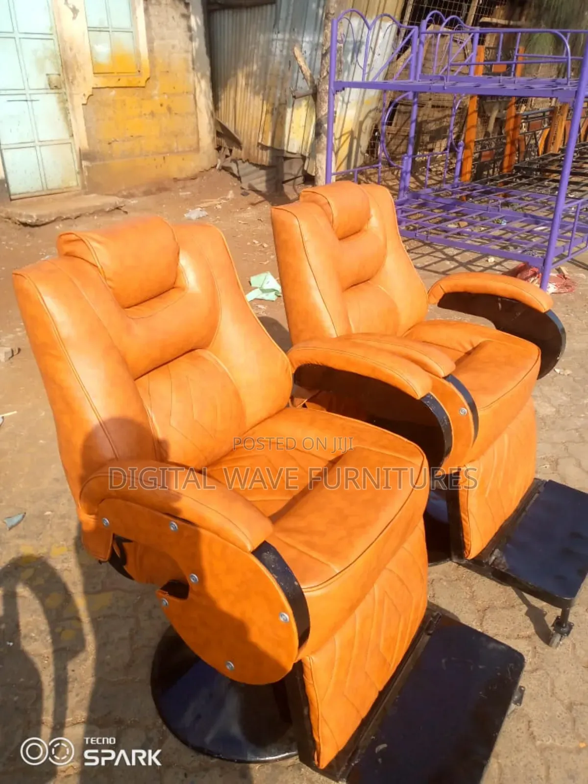 Brown Leather Barber/Salon Chair