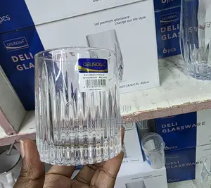 330 Ml Quality Ribbed Whiskey Glassware