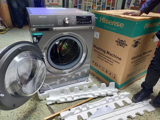 Hisense 8kgs Front Load Washing Machine Wfqp8014evmt - main view
