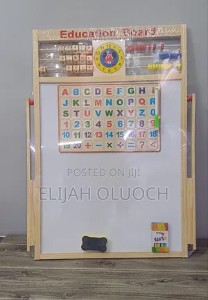 Double-Sided Blackboard Measuring 41cm X 62cm.
