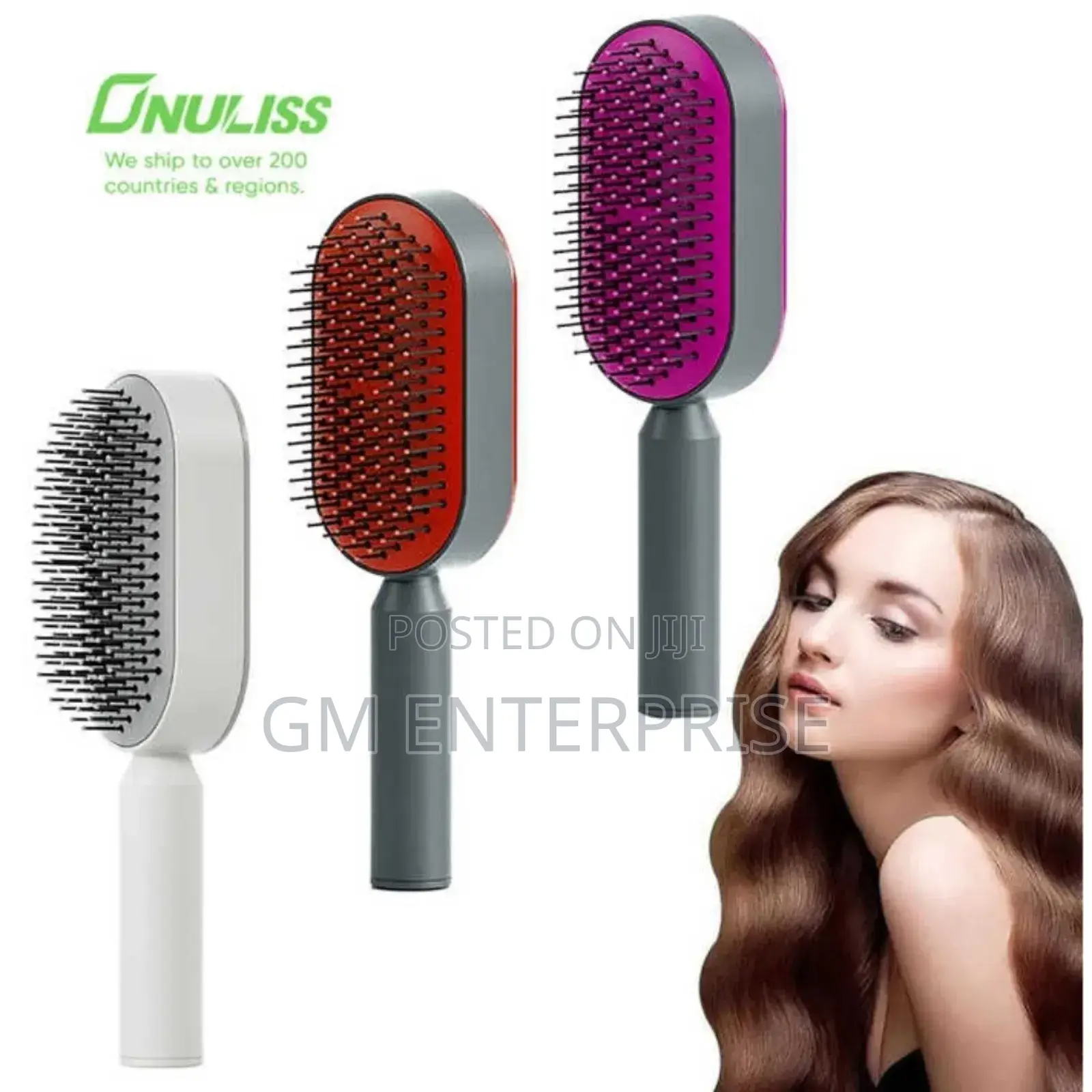 Self Cleaning Massage Comb*Hair Brush*