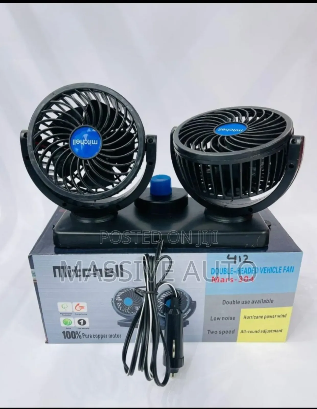 Double Headed Vehicle Fan/ Car Fan