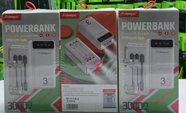 Aldeepo Ad-pd999 30,000mah Power Banks With 3 Cables