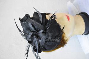 Elegant Black Fascinator - thumbnail 2