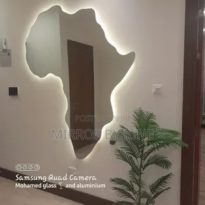 African Themed Mirror With Led Light