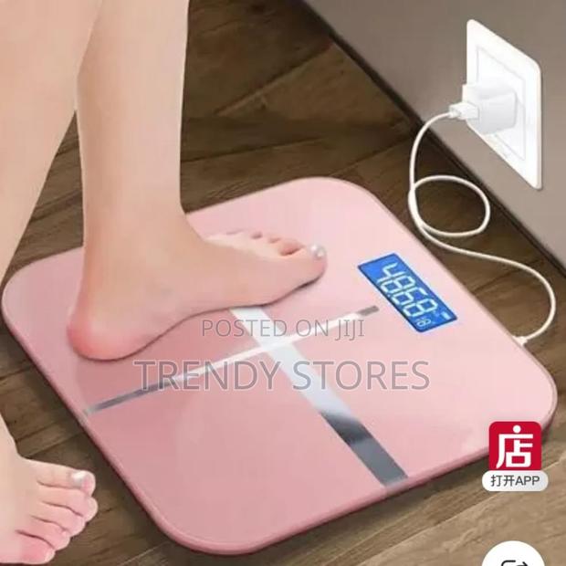 Pink Smart Digital Electronic Body Scale - main view