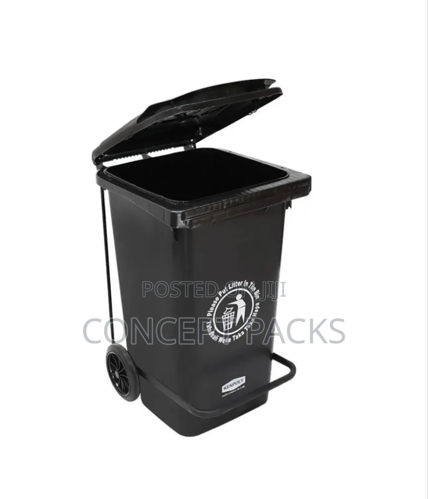 Heavy Duty Pedal 100 Lit Trash Bin