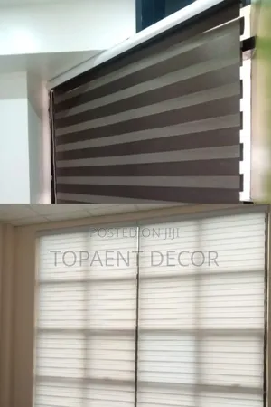 Black and White Classy Horizontal Sheer Roller Blinds
