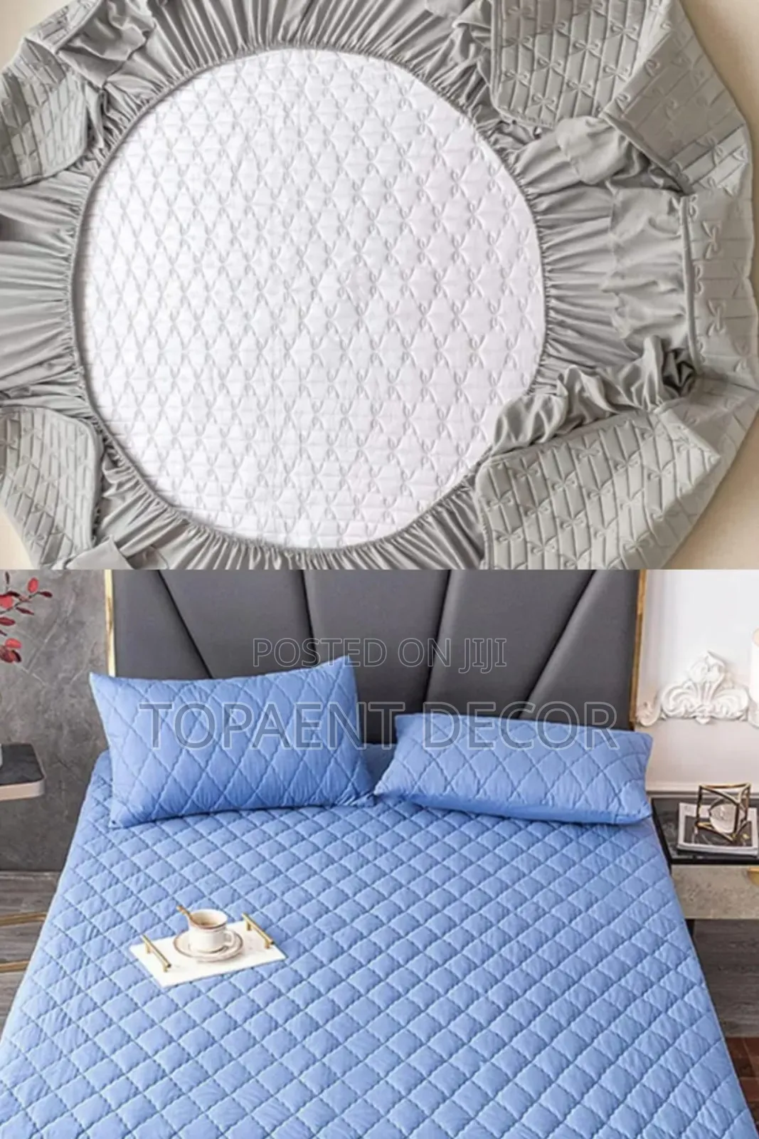Grey and Ocean Blue 4by 6 Kids Urine Mattress Protector