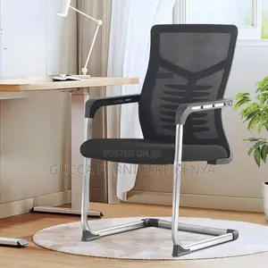 Office Chairs: Study Mesh Chair With Back Lumbar Support