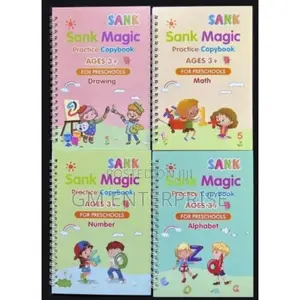 4 In1 Sank Magic Practice Copybooks for Pre- Schoolers