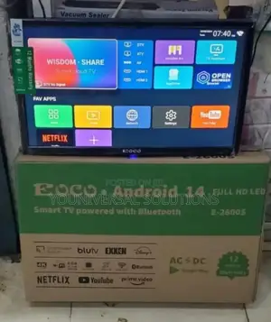 26 Inches Ac/Dc Ecco Smart Android Digital Tv With Bluetooth