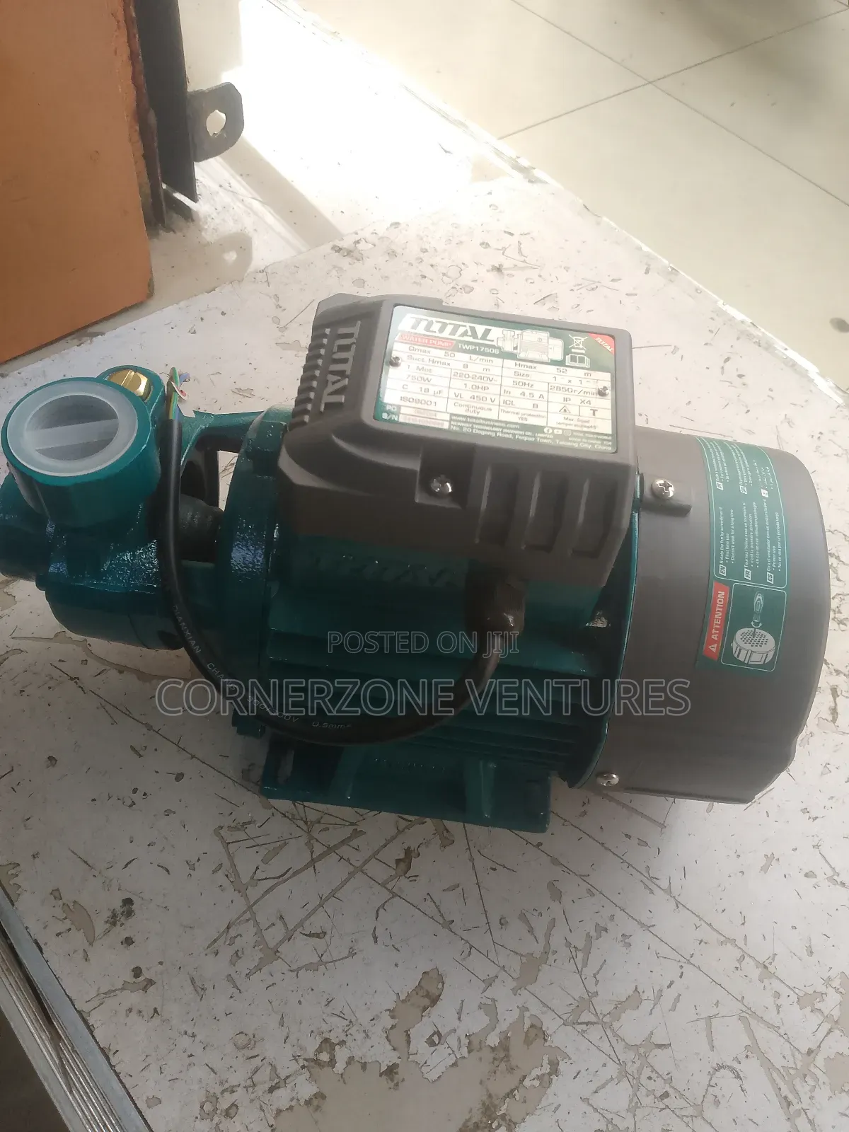 Total Peripheral Pump,1hp 750w