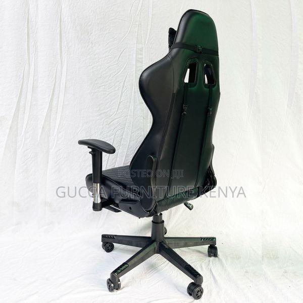 Office Chairs: Black Gaming Chair for Office Home Leather - thumbnail 3
