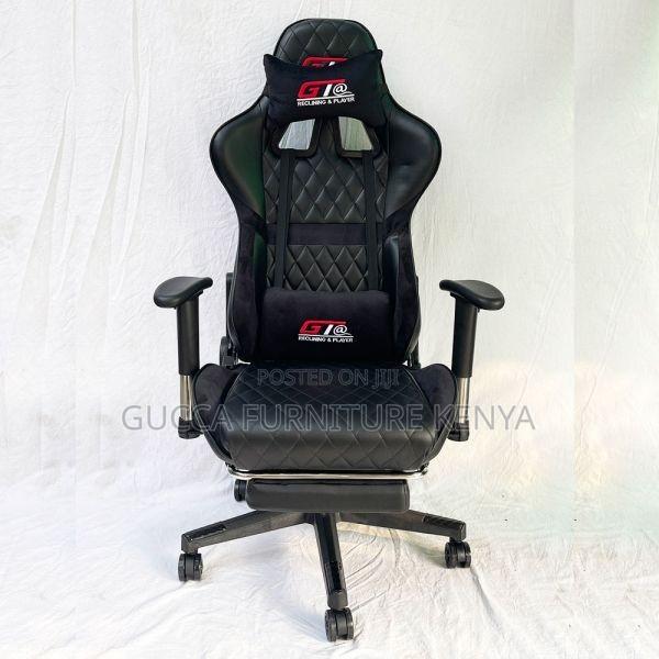 Office Chairs: Black Gaming Chair for Office Home Leather - thumbnail 4