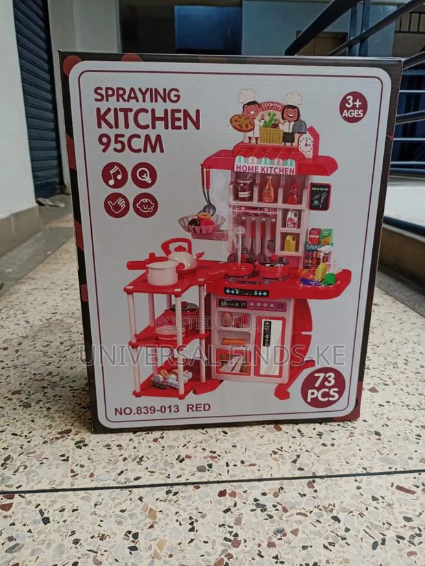 95cm Kids Spraying Kitchen Playset - 73pcs - thumbnail 2