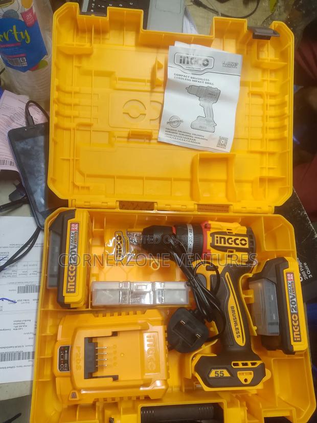 Ingco 20v Cordless Impact Wrench, Brushless Impact Drill - main view