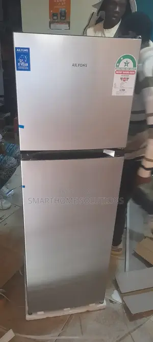 Ailyons 168litres Double Door Silver Refrigerator
