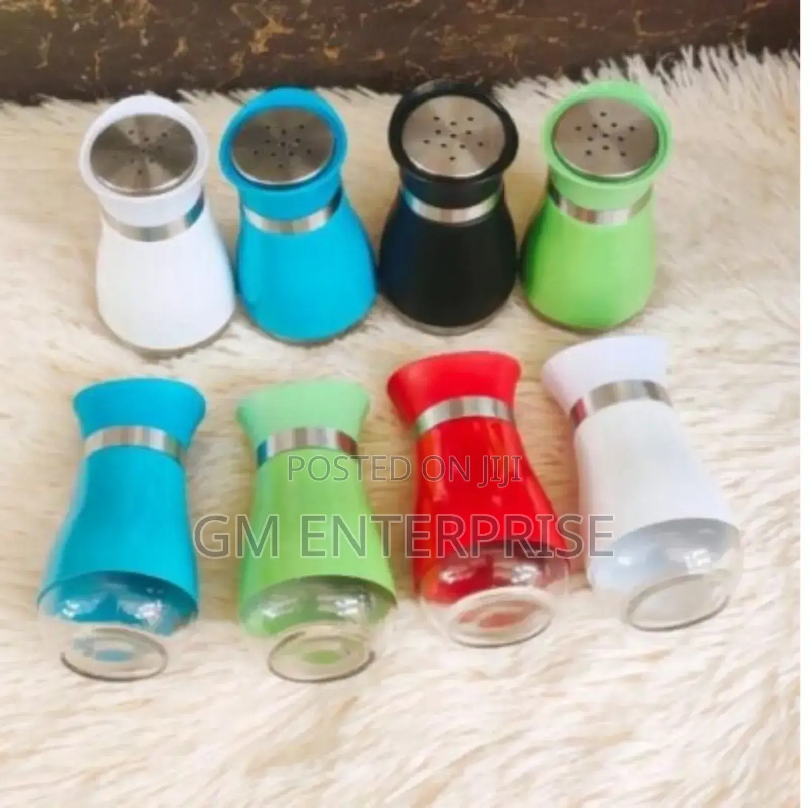 Coloured Glass Salt Shaker