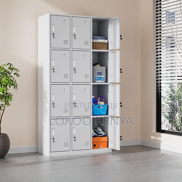 Office Cabinet: 9-Locker Children Storage Office Cabinet