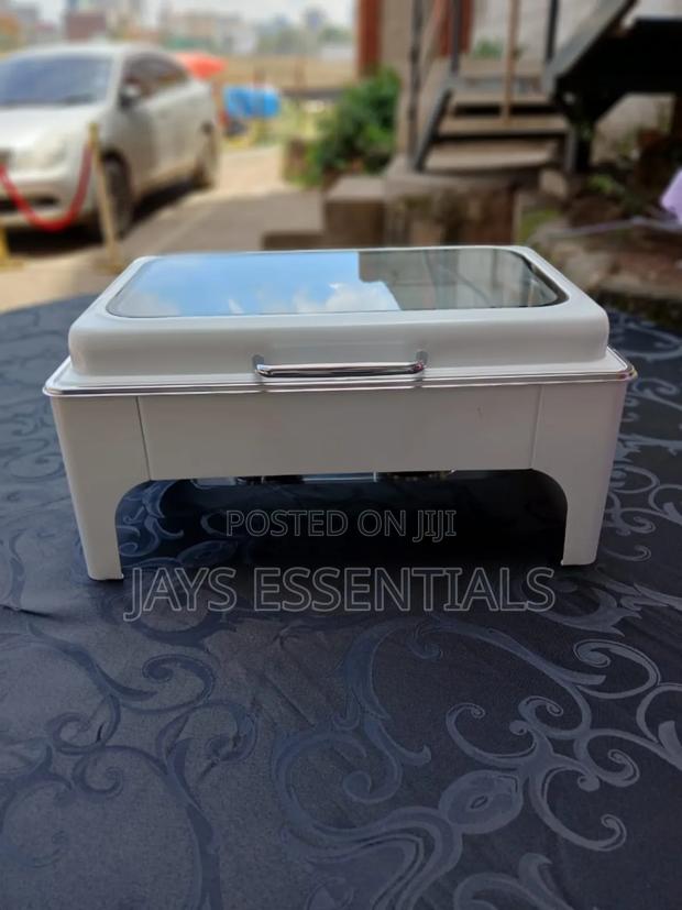 9 Litres White Hydraulic Chaffing Dish