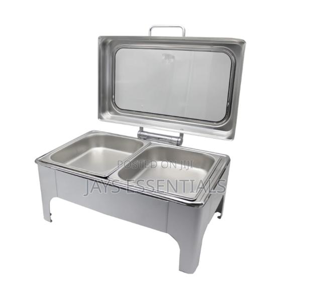 9 Litres White Hydraulic Chaffing Dish - thumbnail 4