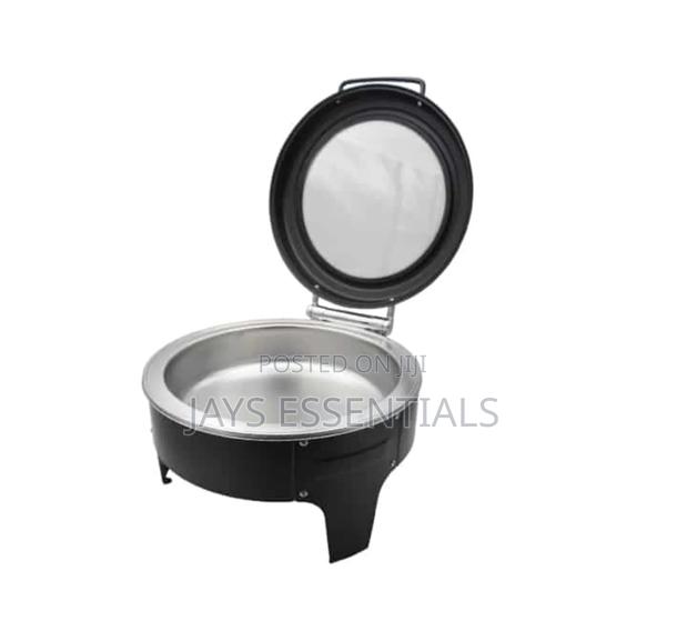 6 Litres Round Black Hydraulic Chaffing Dish - thumbnail 4