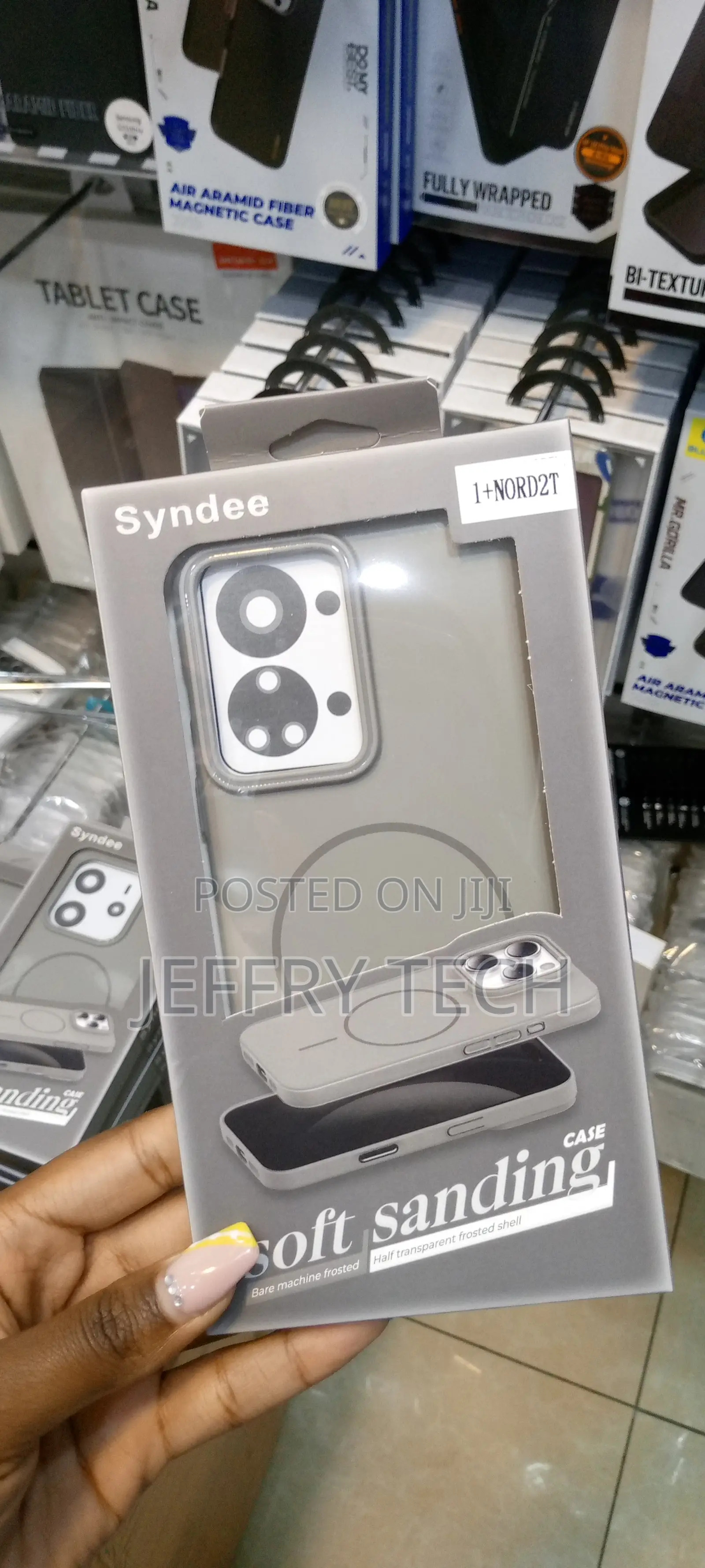 Oneplus Nord 2t Syndee Soft Sanding Magsafe Slim Case-Gray