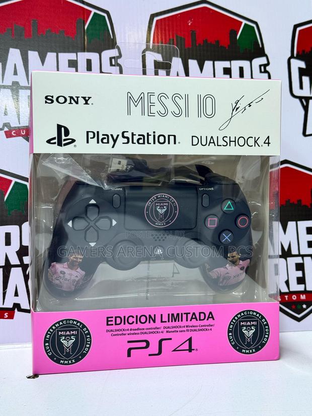Sony Ps4 Wireless Dualshock Controller Messi Limited Edition - thumbnail 2