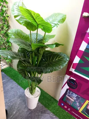 1.5m Tall Monstera Artificial Plant With Bucket and Pebbles