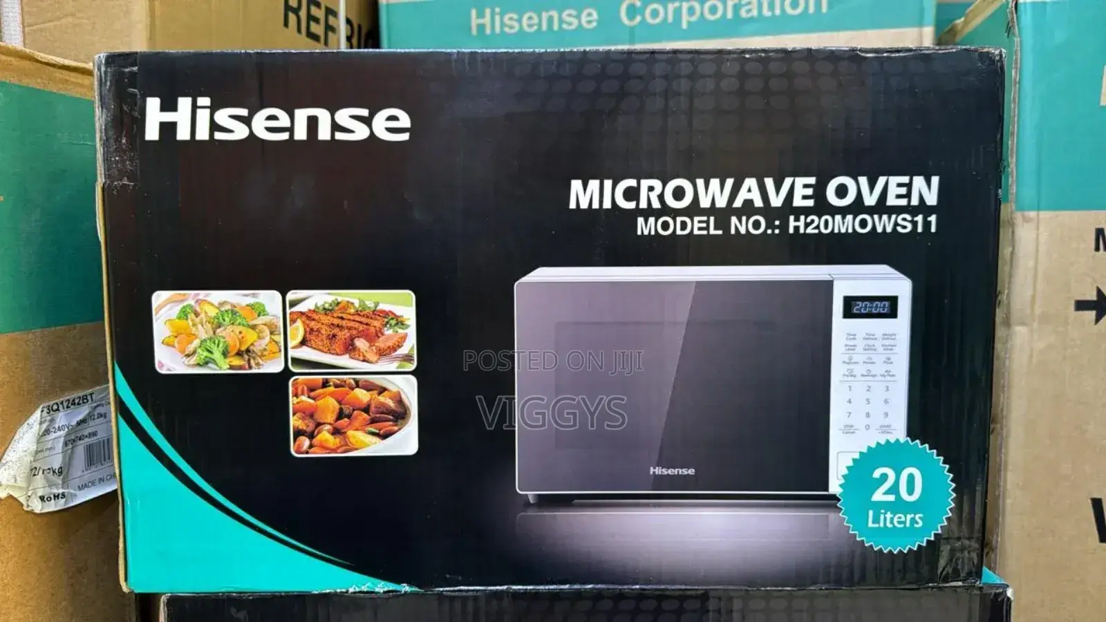 *Hisense 20 Litres Digital Microwave (White). Touch Panel